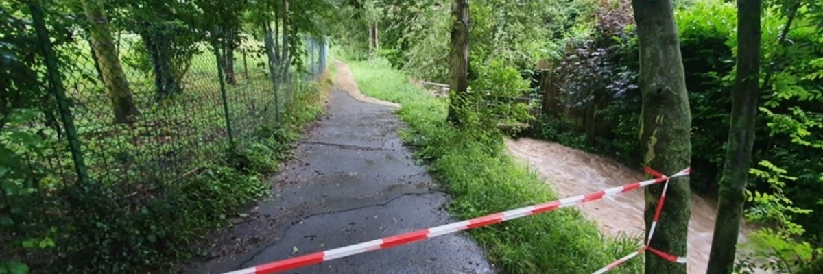 Starkregen Obach