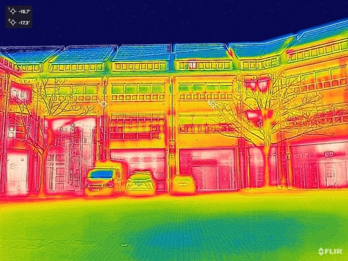 Thermografische Aufnahme Rathaus