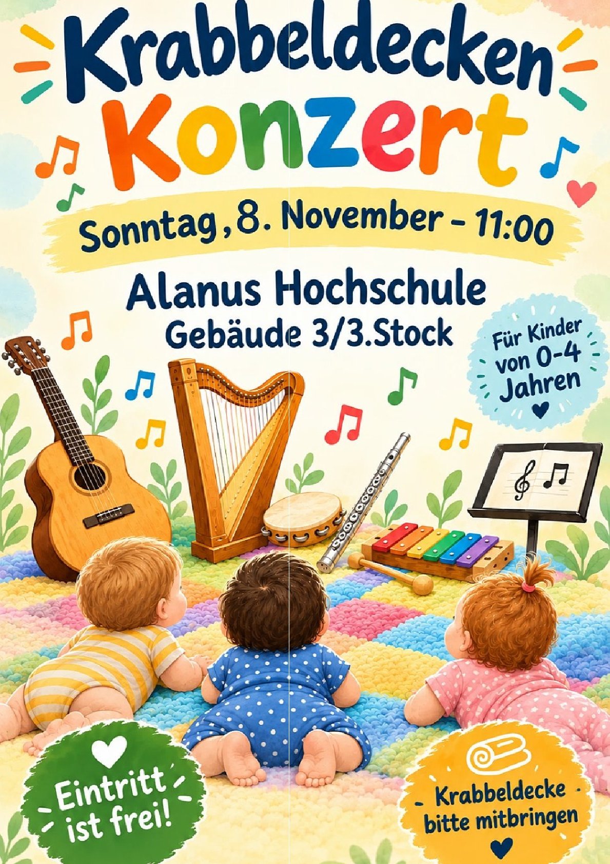 Plakat Krabbeldecken-Konzert
