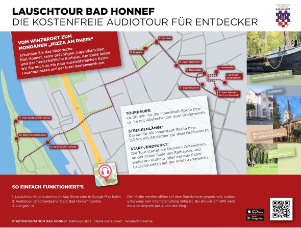 Übersicht der Stationen der Lauschtour