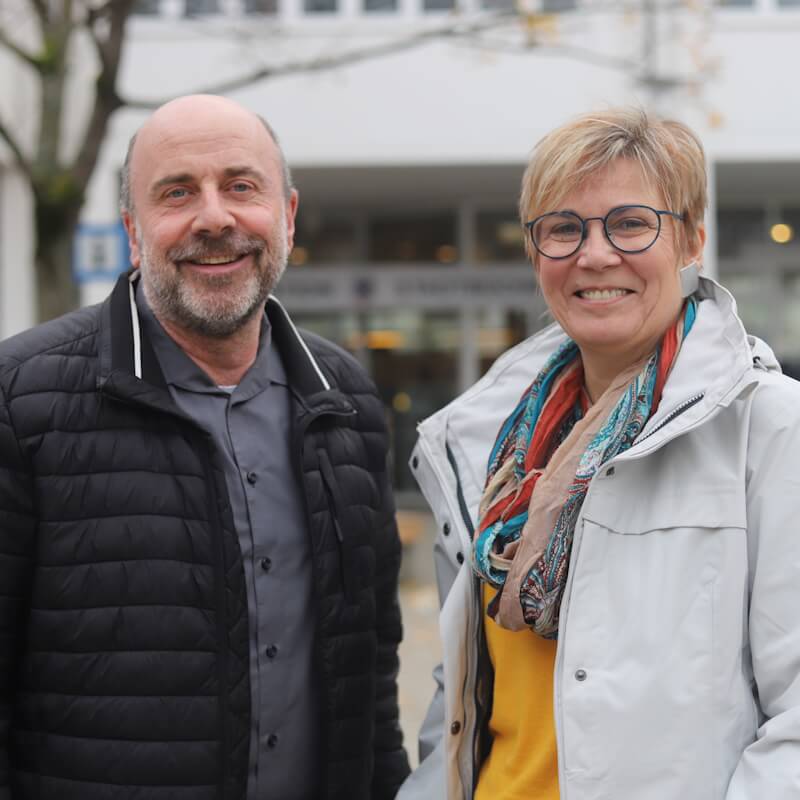 AnsprechpartnerIn in Sachen Ehrenamt: Katja Hurrelmann (re.) und Felix Trimborn